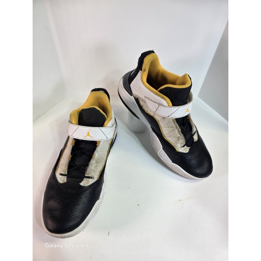 Jordan Stay Loyal Little Kids' Shoes Color White/Taxi/Black Style DC7229-107 Sz3